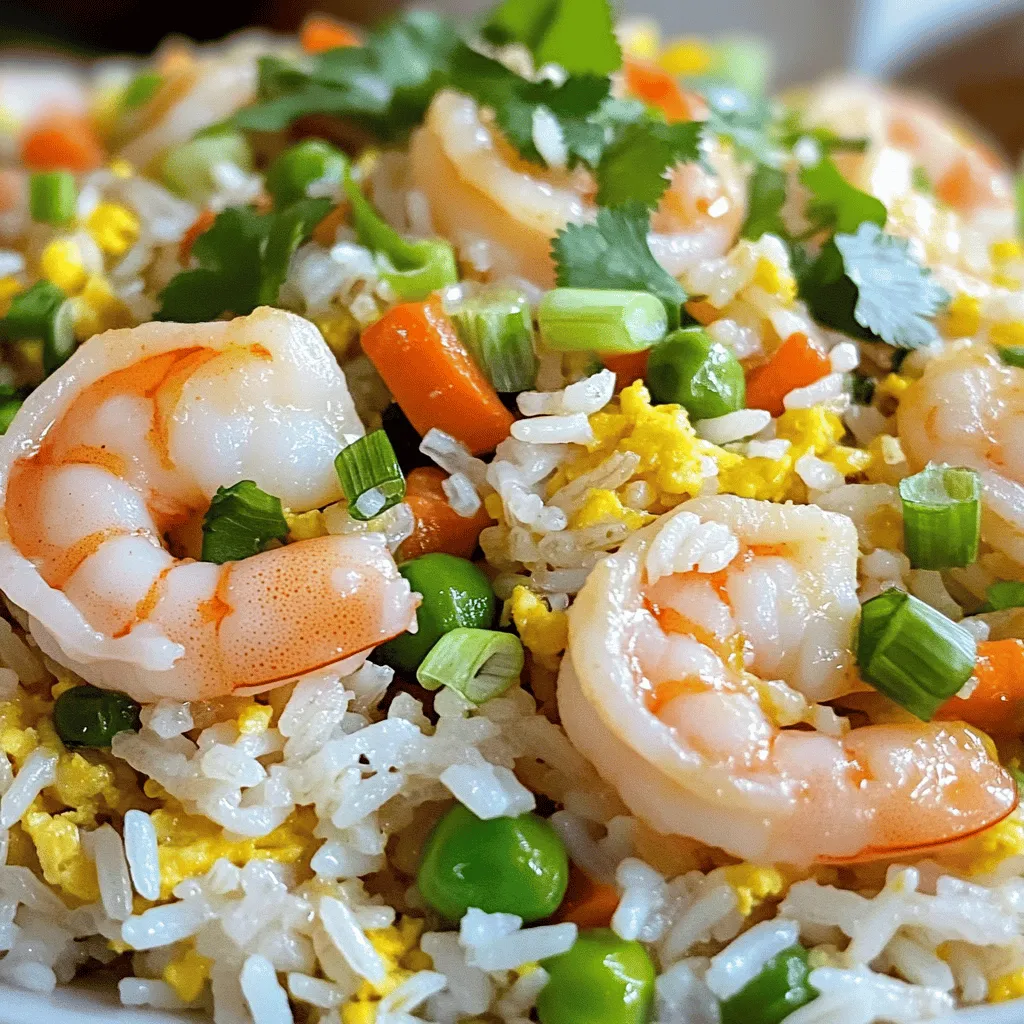 Minute Garlic Butter Shrimp Fried Rice Einfaches Gericht