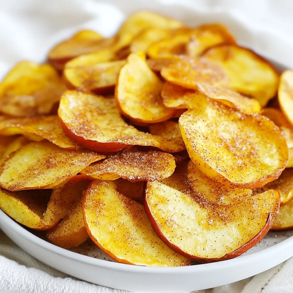 Air Fryer Cinnamon Apple Chips Knusprig und Gesund