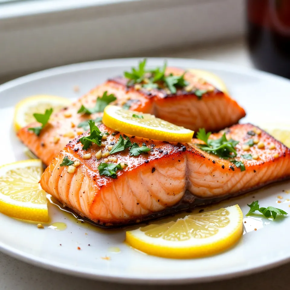Zesty Lemon Garlic Salmon Köstlich und Einfach Zubereiten