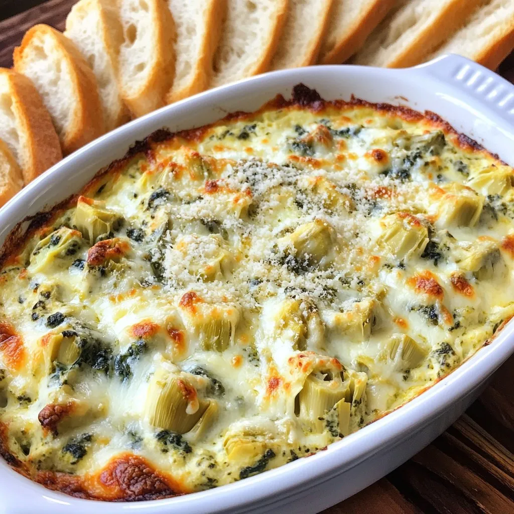 Cremiger Spinach Artichoke Dip Einfaches Rezept