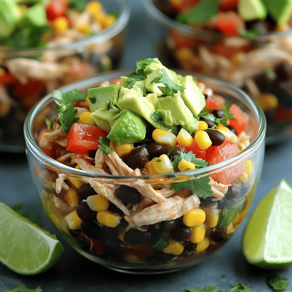 - 900 g Hähnchenschenkel, ohne Haut und Knochen - 1 Dose (425 g) schwarze Bohnen, abgetropft und gespült - 1 Dose (425 g) Mais, abgetropft - 1 Dose (410 g) gewürfelte Tomaten mit grünen Chilischoten Die Hauptzutaten machen dieses Gericht lecker und nahrhaft. Hähnchenschenkel sind saftig und zart nach dem Kochen. Schwarze Bohnen und Mais geben eine schöne Textur und Nährstoffe. Die gewürfelten Tomaten mit grünen Chilischoten fügen Geschmack und Farbe hinzu. - 1 Esslöffel Chilipulver - 1 Teelöffel Kreuzkümmel - 1 Teelöffel geräuchertes Paprikapulver - Salz und Pfeffer nach Geschmack Gewürze sind der Schlüssel zu diesem Rezept. Chilipulver bringt Wärme und Würze. Kreuzkümmel gibt einen erdigen Geschmack. Geräuchertes Paprikapulver fügt eine rauchige Note hinzu. Diese Aromen harmonieren perfekt mit dem Hähnchen und den Bohnen. - Frischer Koriander - Avocado, gewürfelt - Limettenspalten Garnituren machen das Gericht lebendig. Frischer Koriander bringt Frische und Aroma. Die gewürfelte Avocado sorgt für Cremigkeit. Limettenspalten fügen einen spritzigen Geschmack hinzu, der das Gericht hebt. Du wirst die Kombination lieben!Zu Beginn schichte ich die gewürfelte Zwiebel und den gehackten Knoblauch gleichmäßig am Boden des Crockpots. Diese Basis gibt dem Hähnchen viel Geschmack beim Kochen. Ich lege die Hähnchenschenkel auf die Zwiebel-Knoblauch-Mischung. Es ist wichtig, dass sie gleichmäßig und mit Abstand zueinander angeordnet sind. So garen sie gleichmäßig. Jetzt streue ich Chilipulver, Kreuzkümmel, geräuchertes Paprikapulver, Salz und Pfeffer über das Hähnchen. Ich massiere die Gewürze sanft in das Fleisch ein. Das bringt die Aromen gut zur Geltung. Dann füge ich die abgetropften schwarzen Bohnen, den Mais und die gewürfelten Tomaten hinzu. Ich gieße alles zusammen mit dem Saft über das Hähnchen. So wird alles gut mit der köstlichen Mischung überzogen. Ich decke den Crockpot ab und stelle ihn auf niedriger Stufe für 6-8 Stunden oder auf hoher Stufe für 3-4 Stunden. Das Hähnchen sollte zart sein und sich leicht auseinanderziehen lassen. Nach dem Kochen zerkleinere ich das Hähnchen direkt im Crockpot mit zwei Gabeln. Ich vermische es gut mit den Bohnen und dem Mais. So entsteht eine einheitliche, leckere Speise. Ich fülle die Hähnchenmischung in Schalen oder Tortillas. Dann dekoriere ich sie mit gewürfelter Avocado und frischem Koriander. Limettenspalten sind ein toller Frischekick.Um den besten Geschmack zu erhalten, passe die Gewürze nach deinem Geschmack an. Du kannst mehr Chilipulver für extra Schärfe hinzufügen. Wenn du es milder magst, reduziere einfach die Menge. Experimentiere mit anderen Gewürzen wie Oregano oder Paprika. So findest du die perfekte Mischung für dich. Um das Hähnchen saftig zu halten, achte darauf, genug Flüssigkeit hinzuzufügen. Die Dose gewürfelte Tomaten sorgt dafür, dass das Hähnchen nicht austrocknet. Du kannst auch etwas Hühnerbrühe hinzufügen, wenn du mehr Saft möchtest. Decke den Crockpot während des Kochens gut ab. So bleibt die Feuchtigkeit im Topf. Für eine ansprechende Präsentation serviere das Hähnchen in durchsichtigen Schalen. So können die bunten Zutaten gut zur Geltung kommen. Garniere die Mischung mit frischem Koriander und gewürfelter Avocado. Füge Limettenspalten hinzu, um einen spritzigen Akzent zu setzen. Diese kleinen Details machen dein Gericht noch einladender. {{image_4}} Du kannst das Rezept mit Pute oder Rind zubereiten. Für Pute wähle die Brust oder Schenkel. Diese Fleischsorten bringen unterschiedliche Geschmäcker. Rind ist reichhaltig und passt zu den Gewürzen. Wähle die Variante, die dir am besten gefällt. Wenn du eine vegetarische Option suchst, ist Tofu eine gute Wahl. Tofu nimmt die Aromen gut auf. Er hat eine zarte Textur und ist einfach zuzubereiten. Du kannst auch mehr Gemüse verwenden. Zucchini, Auberginen oder Karotten passen gut in das Gericht. Um das Rezept noch spannender zu machen, füge Paprika oder Jalapeños hinzu. Paprika bringt Süße und Farbe. Jalapeños sorgen für eine scharfe Note. Du kannst die Menge je nach deinem Geschmack anpassen. Experimentiere mit verschiedenen Zutaten, um deinen eigenen Twist zu finden. Crockpot Mexican Chicken ist im Kühlschrank gut lagerbar. Stelle sicher, dass das Gericht abgekühlt ist, bevor du es in einen luftdichten Behälter füllst. So bleibt es frisch. Du kannst es 3 bis 4 Tage aufbewahren. Achte darauf, das Gericht gut zu kennzeichnen, damit du es nicht vergisst. Das Einfrieren von Resten ist einfach. Teile das Hähnchen in Portionen auf, bevor du es einfrierst. Verwende stabile Gefrierbeutel oder Behälter. So bleibt die Qualität besser. Das Gericht bleibt bis zu 3 Monate im Gefrierfach genießbar. Wenn du es später verwenden möchtest, lasse es über Nacht im Kühlschrank auftauen. Um das Gericht wieder aufzuwärmen, gibt es einige gute Methoden. Du kannst es in der Mikrowelle erhitzen. Stelle die Mikrowelle auf mittlere Leistung und rühre es alle paar Minuten um. Alternativ kannst du es auf dem Herd in einer Pfanne erhitzen. Füge etwas Wasser oder Brühe hinzu, um das Gericht feucht zu halten. So bleibt der Geschmack frisch. Du kannst Crockpot Mexican Chicken im Kühlschrank bis zu drei Tage aufbewahren. Stelle sicher, dass du es in einem luftdichten Behälter lagerst. So bleibt das Hähnchen frisch und lecker. Wenn du Reste hast, achte darauf, sie gut abzukühlen, bevor du sie in den Kühlschrank stellst. Ja, du kannst das Gericht im Voraus zubereiten! Bereite alle Zutaten vor und schichte sie im Crockpot. Decke den Crockpot ab und stelle ihn in den Kühlschrank. So kannst du ihn am nächsten Tag direkt einschalten. Das spart Zeit und macht das Kochen noch einfacher. Um die Schärfe anzupassen, kannst du die Menge an Chilipulver variieren. Wenn du es milder magst, benutze weniger Chilipulver. Möchtest du es schärfer, füge mehr hinzu oder verwende frische Jalapeños. Du kannst auch milde und scharfe Gewürze mischen, um den perfekten Geschmack zu finden. Ja, du kannst das Rezept verdoppeln! Achte darauf, einen größeren Crockpot zu verwenden. Verdopple auch die Garzeit, wenn du mehr Zutaten hinzufügst. Bei einer Verdopplung empfehle ich, auf niedriger Stufe zu garen. So wird das Hähnchen zart und saftig, genau wie im Originalrezept. Dieser Artikel hat die Hauptzutaten und Schritte für Crockpot Mexican Chicken klar beschrieben. Wir haben auch Tipps zur Gewürzmischung, Präsentation und Variationen behandelt. Beachten Sie, wie Sie das Hähnchen feucht halten und die Reste richtig lagern können. Egal, ob Sie das Rezept anpassen oder mit anderen Zutaten experimentieren, probieren Sie es einfach aus! Das Endergebnis wird Ihnen und Ihren Gästen wunderbar schmecken. Kochen Sie mit Freude und teilen Sie Ihr Ergebnis!