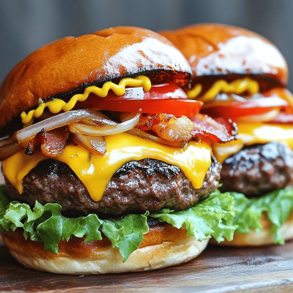 Delicious Irish Pub Burger Saftig und Würzig Genießen