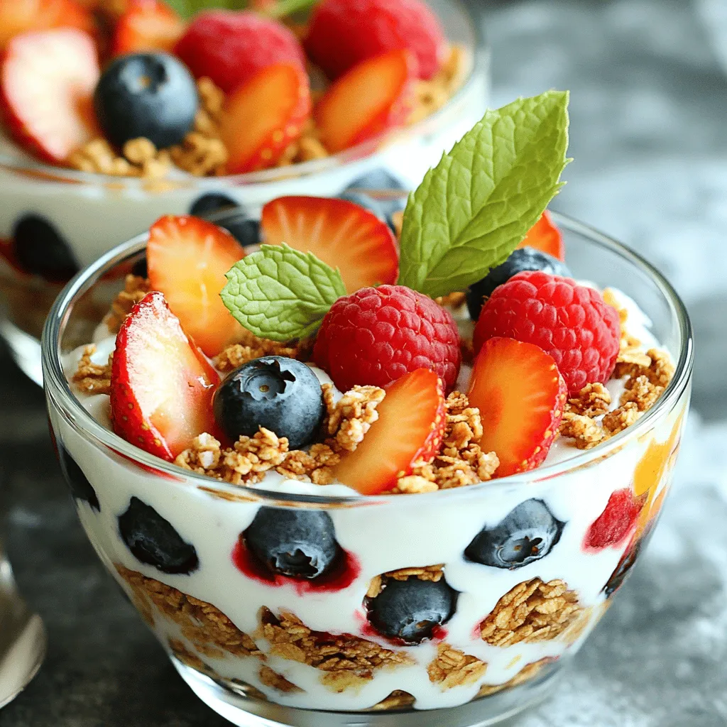 Frische Spring Berry Parfait für jeden Anlass