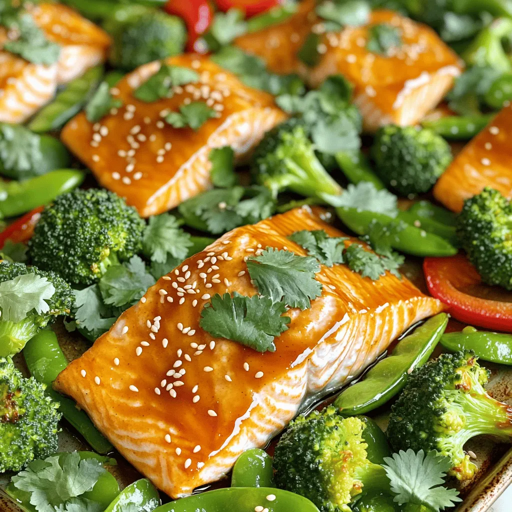Sheet Pan Honey Glazed Salmon &#038; Veggies Rezept klar