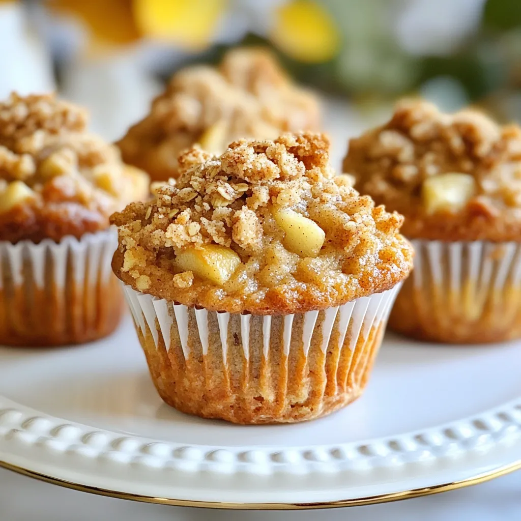 Cinnamon Apple Crumble Muffins Leckere Backfreude