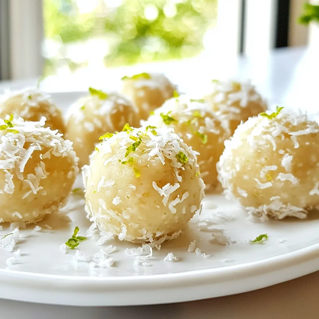 Key Lime Pie Energy Bites Gesunde und einfache Snacks