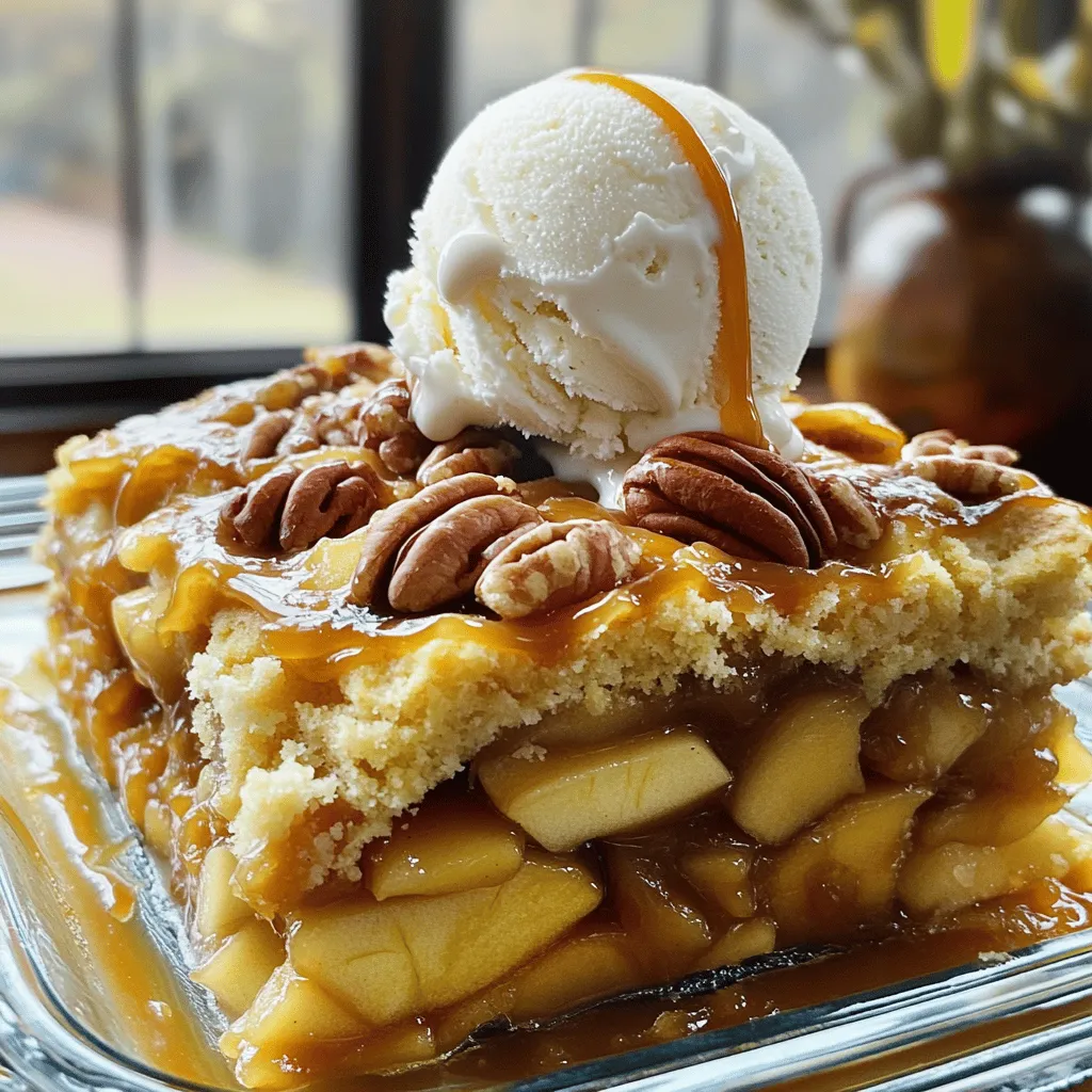 Caramel Apple Dump Cake Köstlicher Dessertgenuss