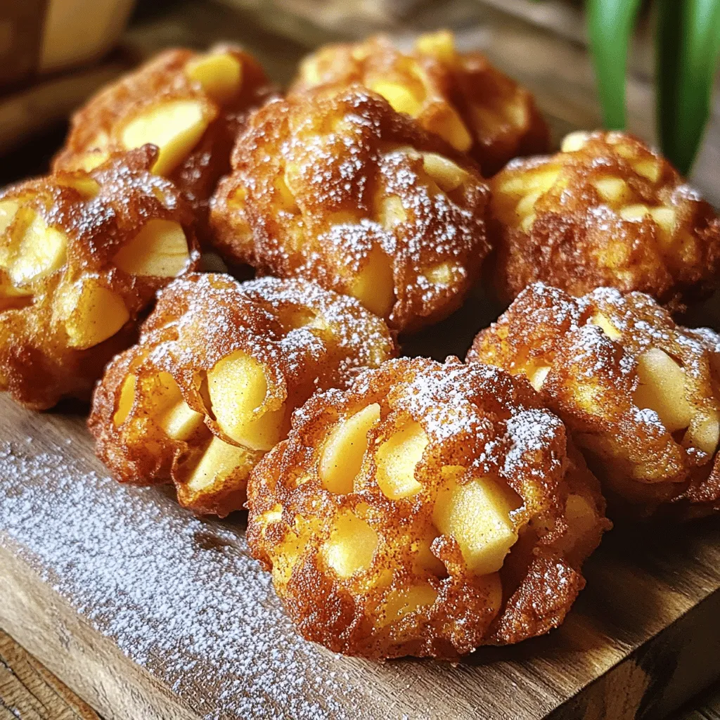 Apfel Fritter Bites Verwöhnend und Einfach Zubereiten