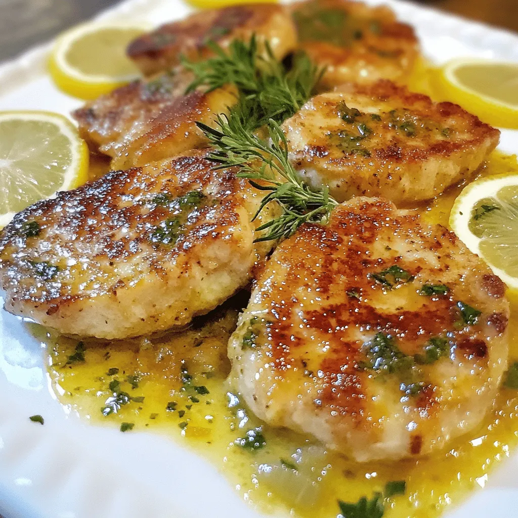 Hähnchen-Piccata mit Zitronen-Kapern-Sauce köstlich