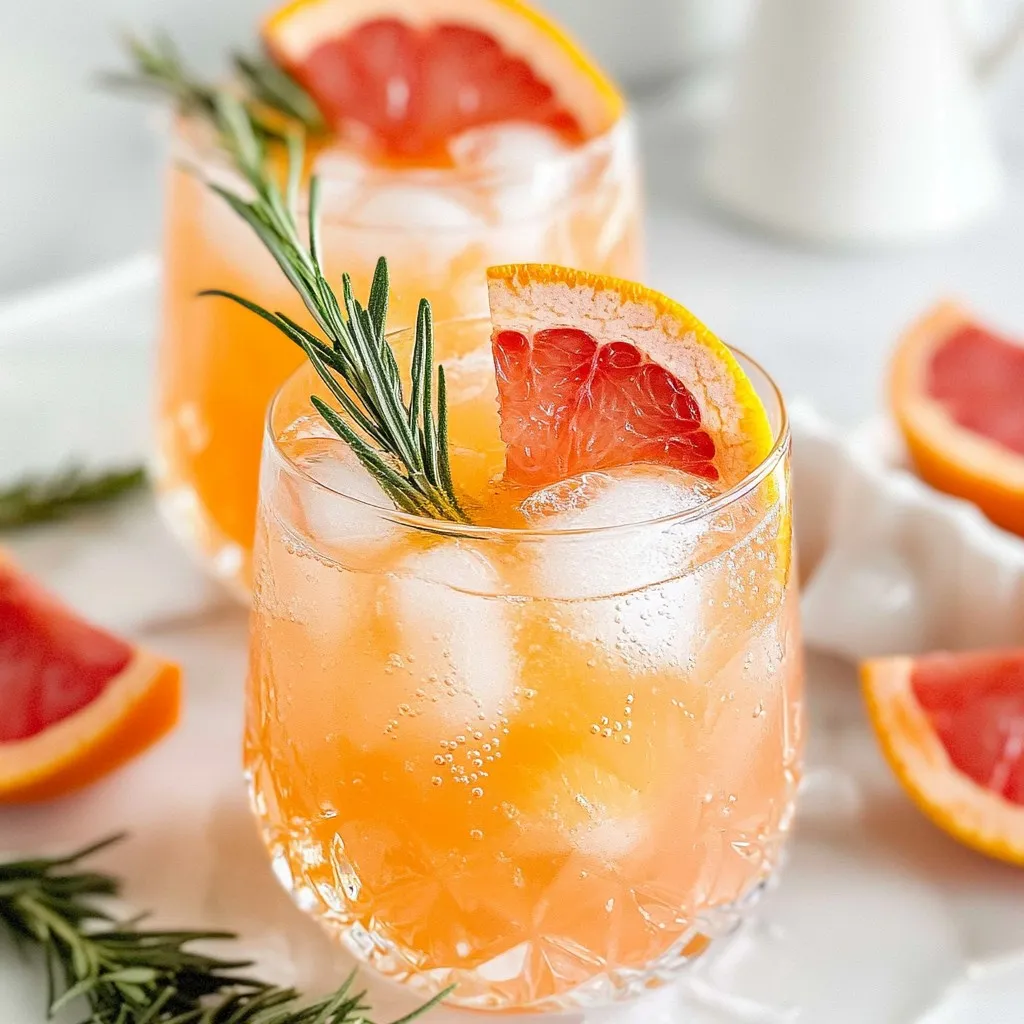 Grapefruit Rosemary Spritzer Frisch und Erfrischend