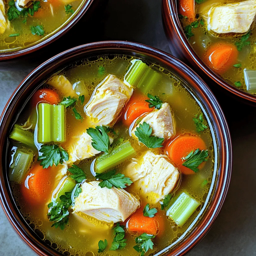 Köstliche Hühnersuppe Einfache und nahrhafte Rezepte