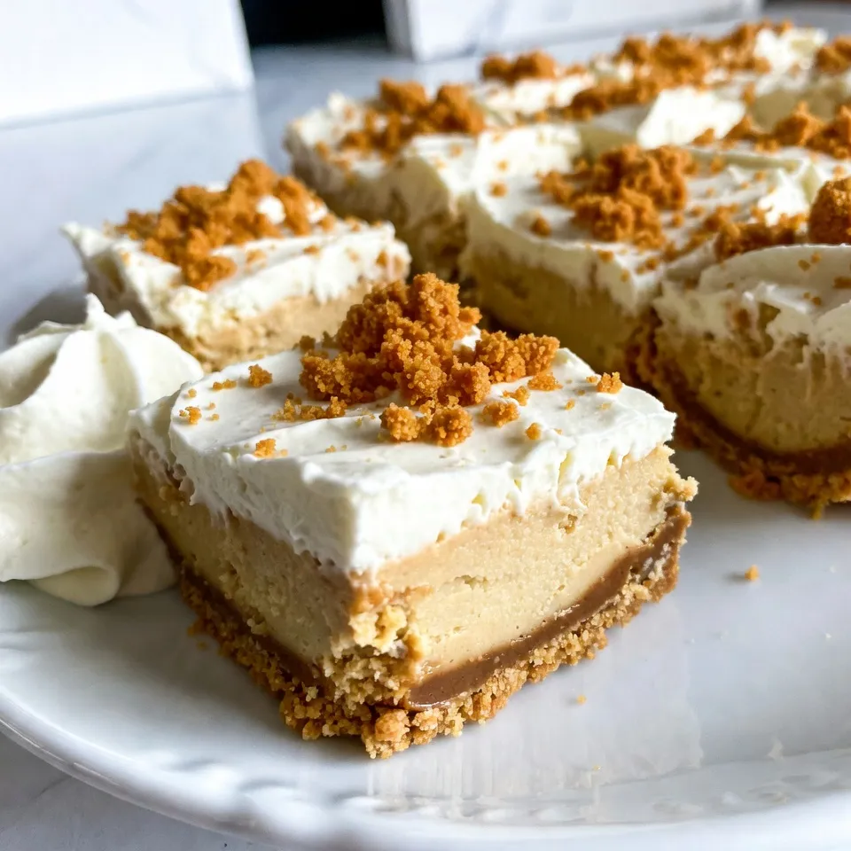 Biscoff Cheesecake Bars Einfaches Rezept zum Genießen