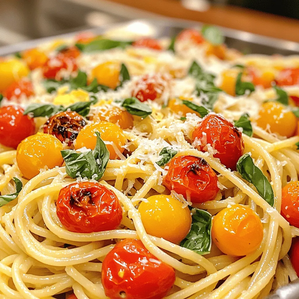 Röstknoblauch Tomaten Basilikum Pasta einfach genießen