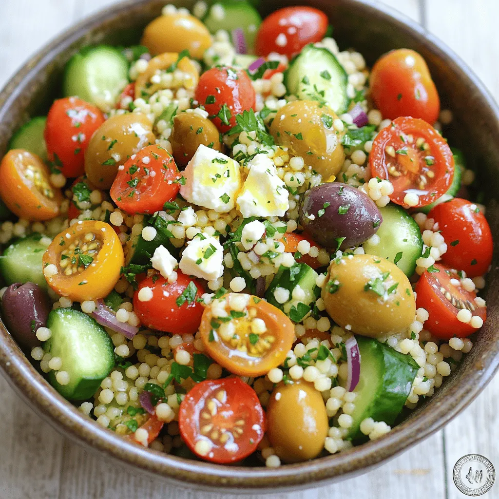 Mediterranean Couscous Salad Frisch und Einladend