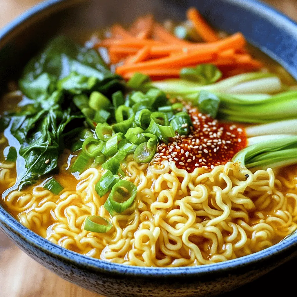 Spicy Garlic Ramen Noodles Schnelle und einfache Zubereitung