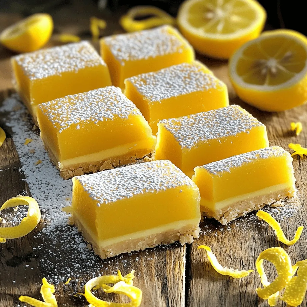 Einfache Zitronenbars Lecker und Erfrischend Genießen