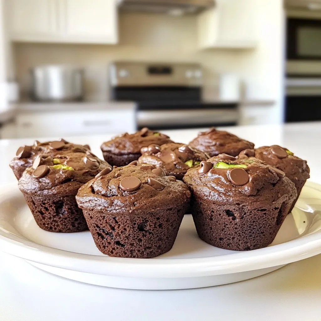 Double Chocolate Zucchini Muffins Einfach und Lecker