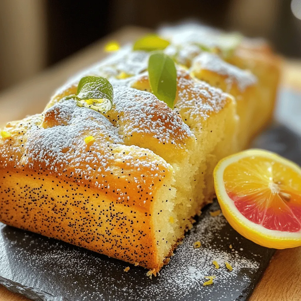 Zitronen-Mohnbrot köstlich und einfach backen
