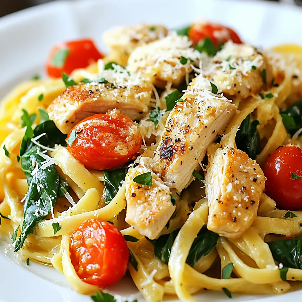 Knoblauch-Butter-Hühnchen-Pasta Schnell und Lecker