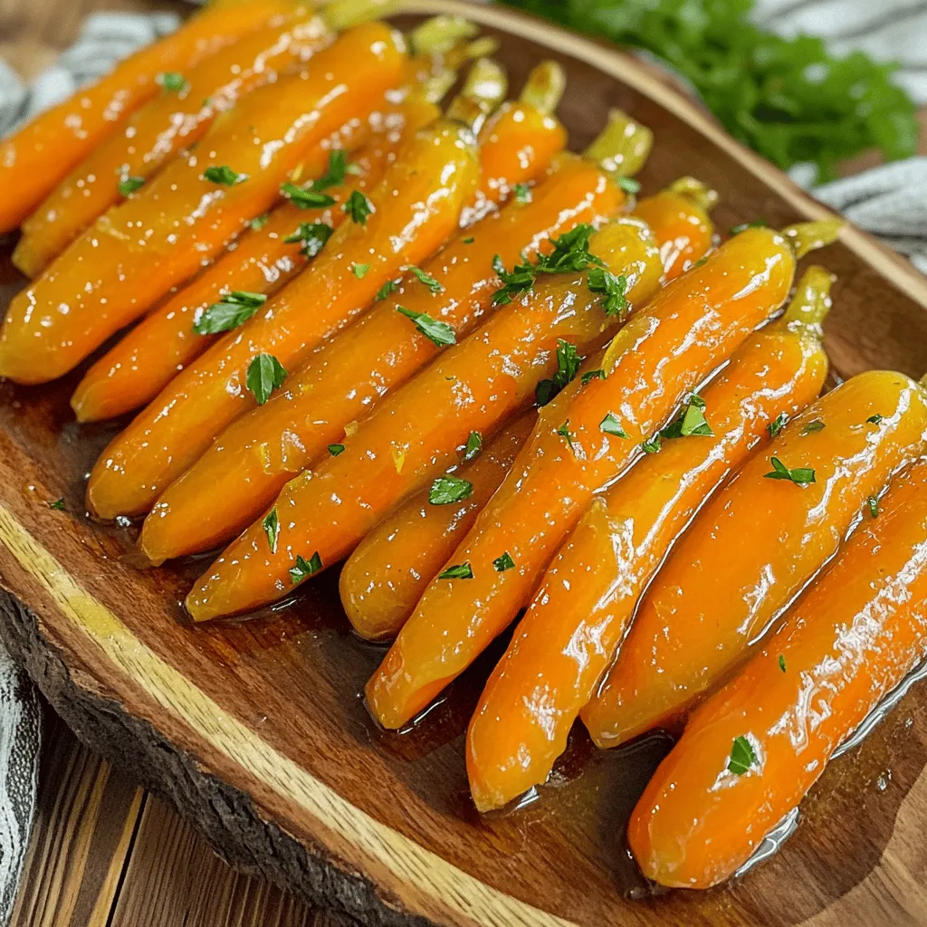 Honig Zitronen Glasierte Karotten Einfaches Rezept