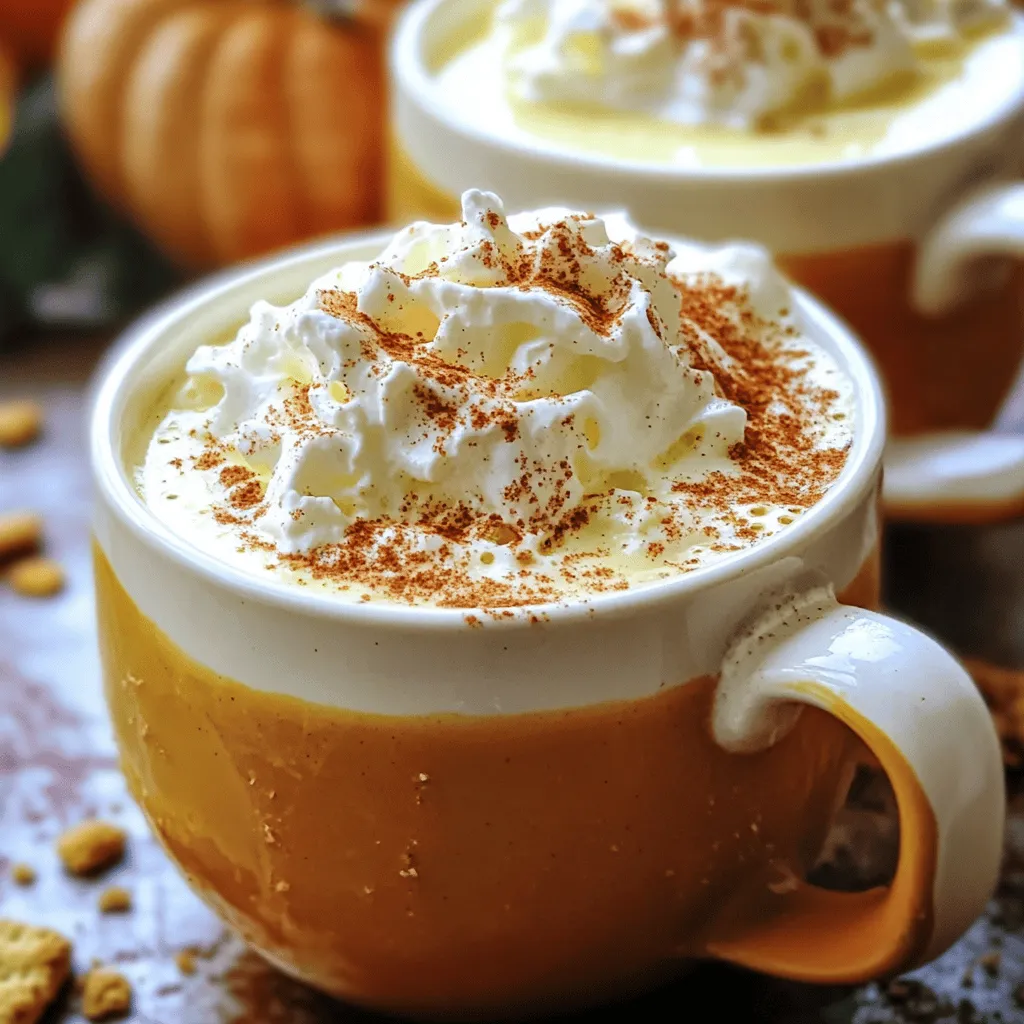 Kürbis-Pie Weiße heiße Schokolade cremig genießen