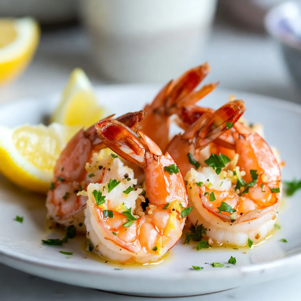 Lemon Garlic Roasted Shrimp Einfache und köstliche Speise