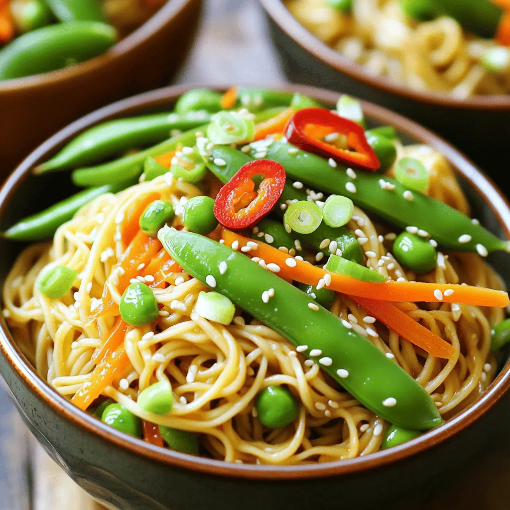 Spicy Sesame Soba Noodles Einfaches und schnelles Gericht