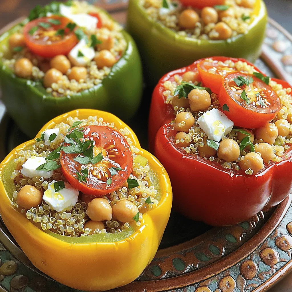 Mediterranean Stuffed Peppers Einfach und Lecker