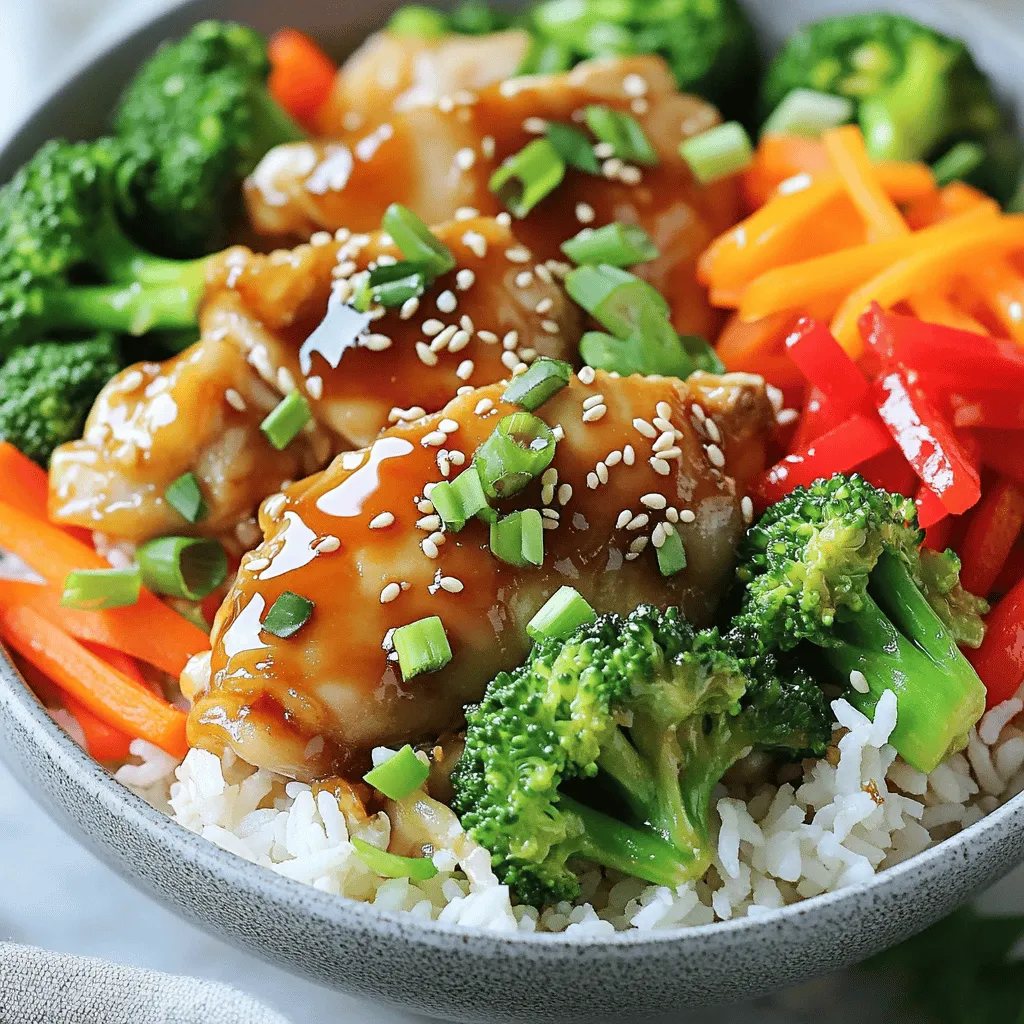 Einfache Teriyaki Chicken Bowls Schnelle und köstliche Mahlzeit