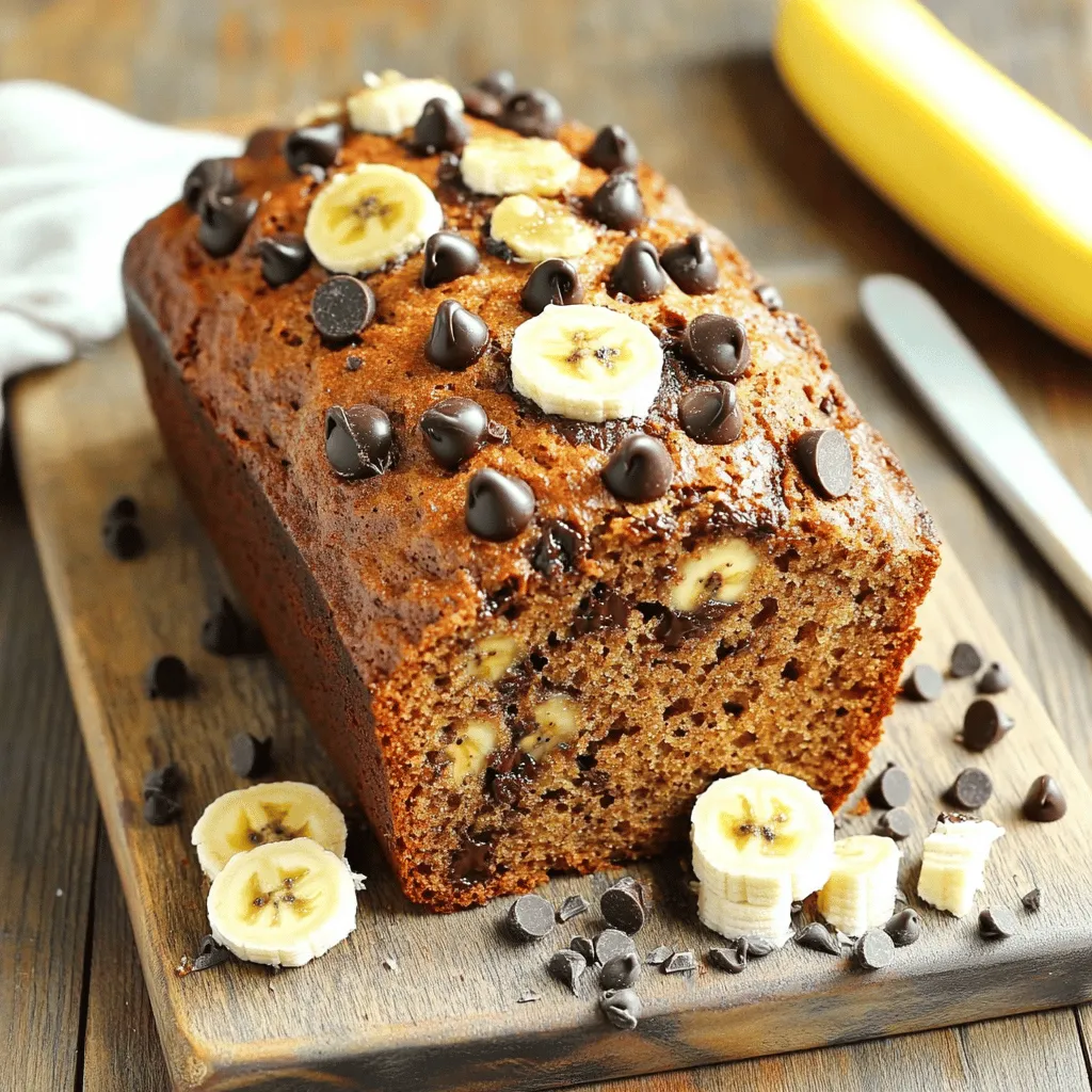 Schmackhaftes Chocolate Chip Banana Bread Rezept