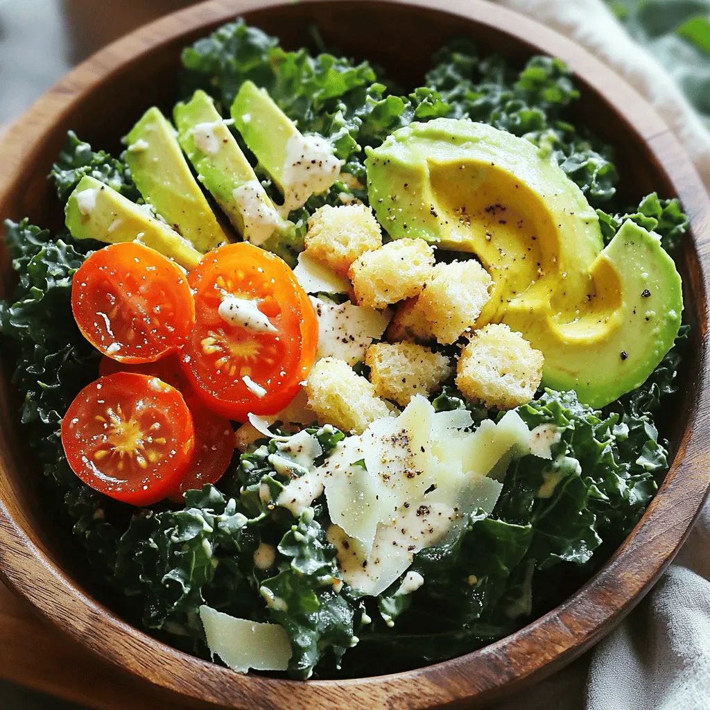 Kale Caesar Salad köstlich und einfach zubereiten