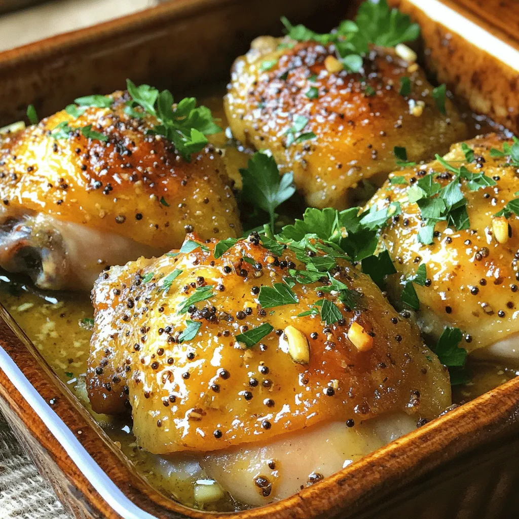 Baked Maple Dijon Chicken Thighs Einfaches Rezept