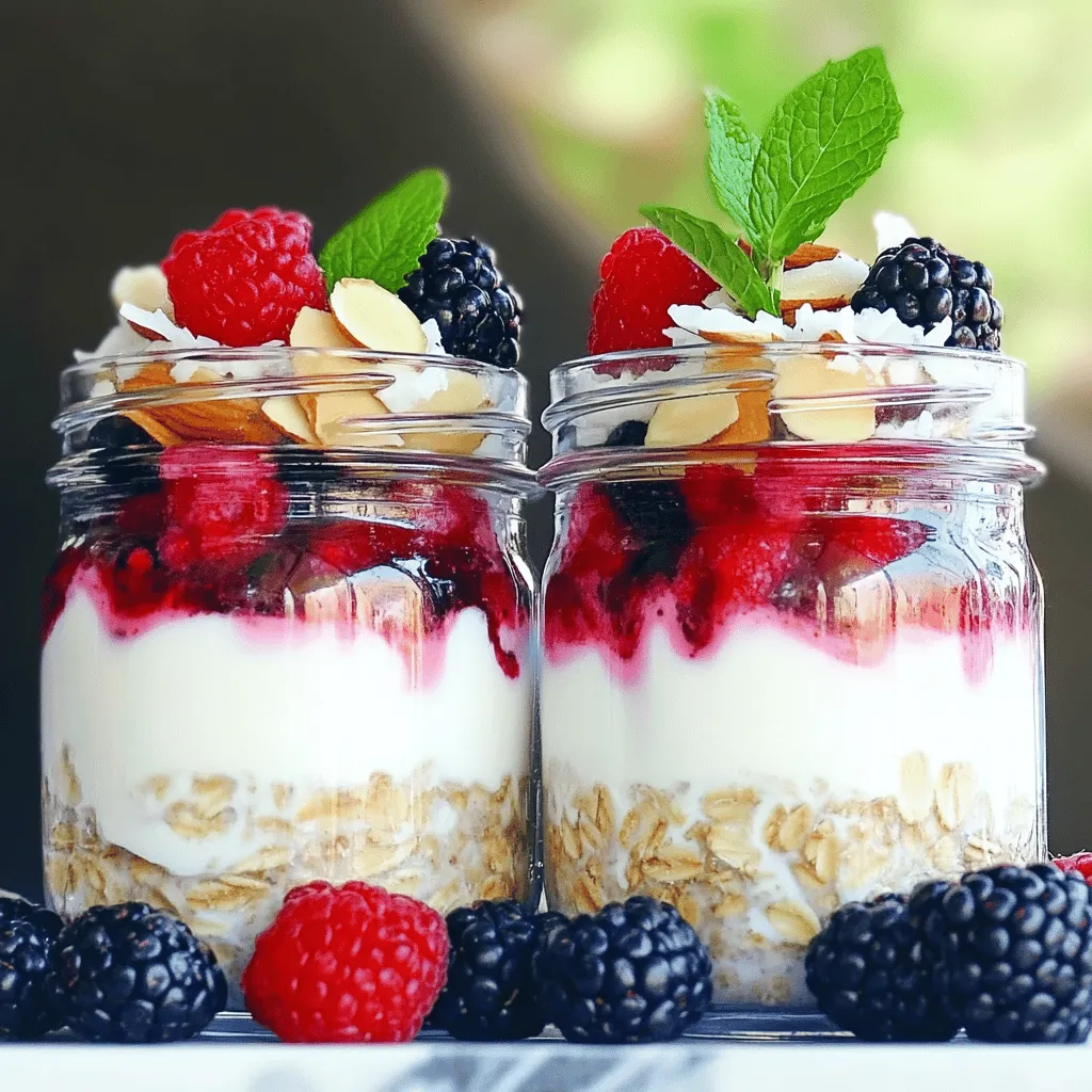 Berry Burst Overnight Oats Kraftvoller und gesunder Start