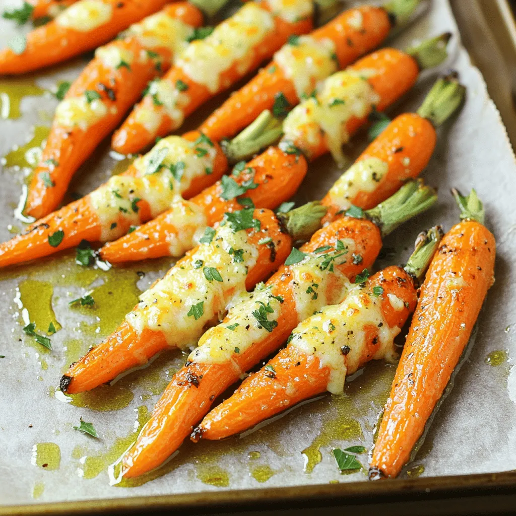 Garlic Parmesan Roasted Carrots Einfach und Lecker