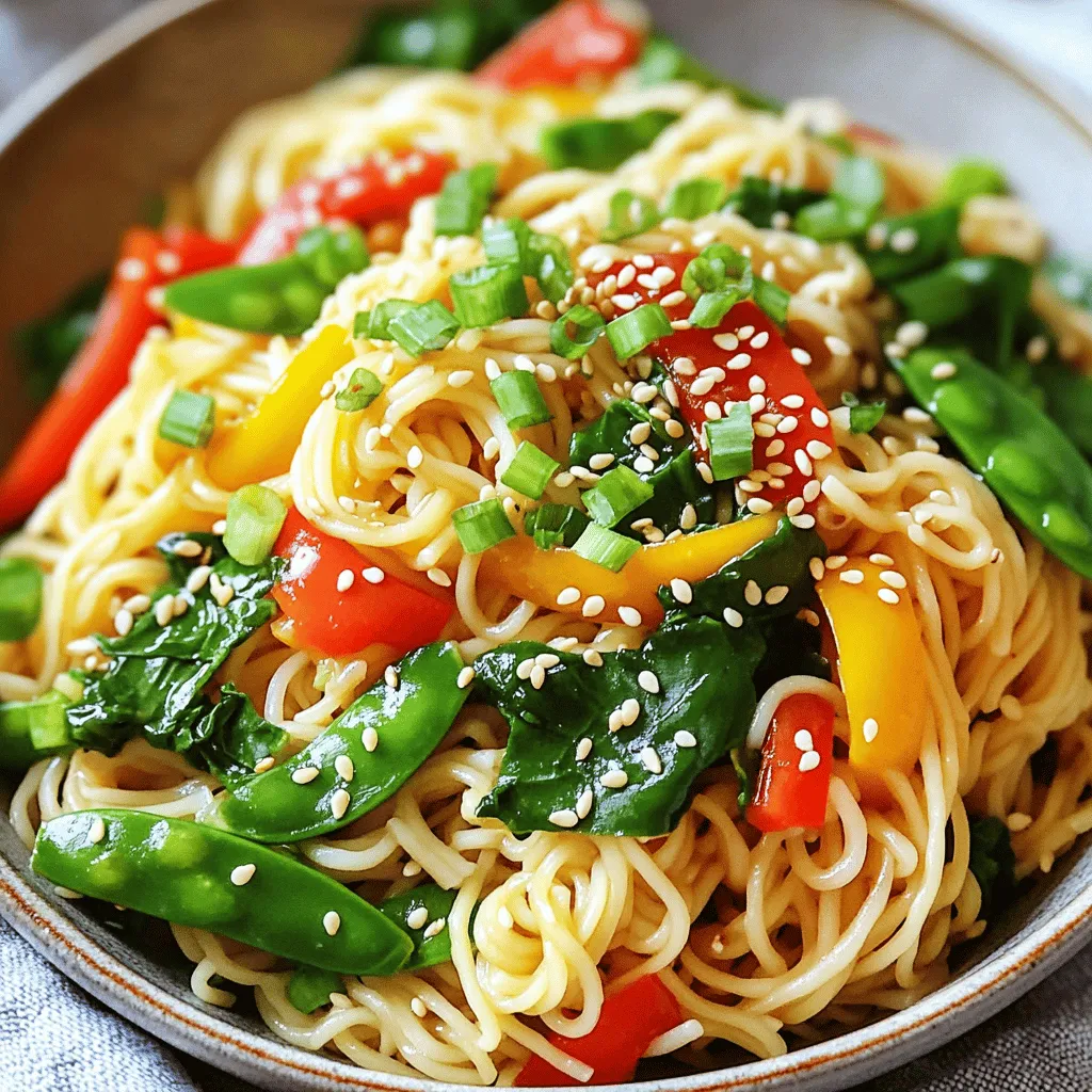 Minute Garlic Ginger Noodle Stir-Fry Schnelle und Leckereien