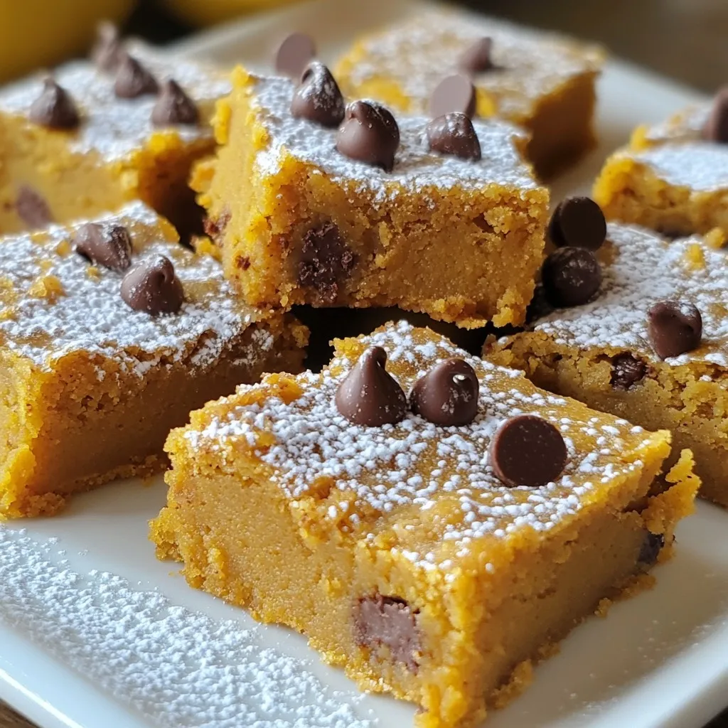 Kürbis-Schokoladenblondies köstlich und einfach backen