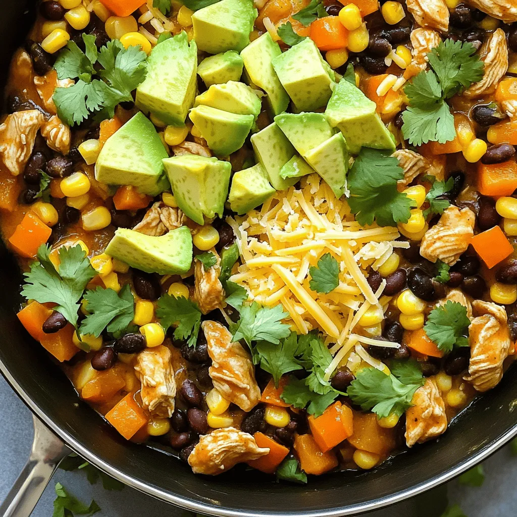 Zesty Southwest Chicken Skillet Leckere Mischung