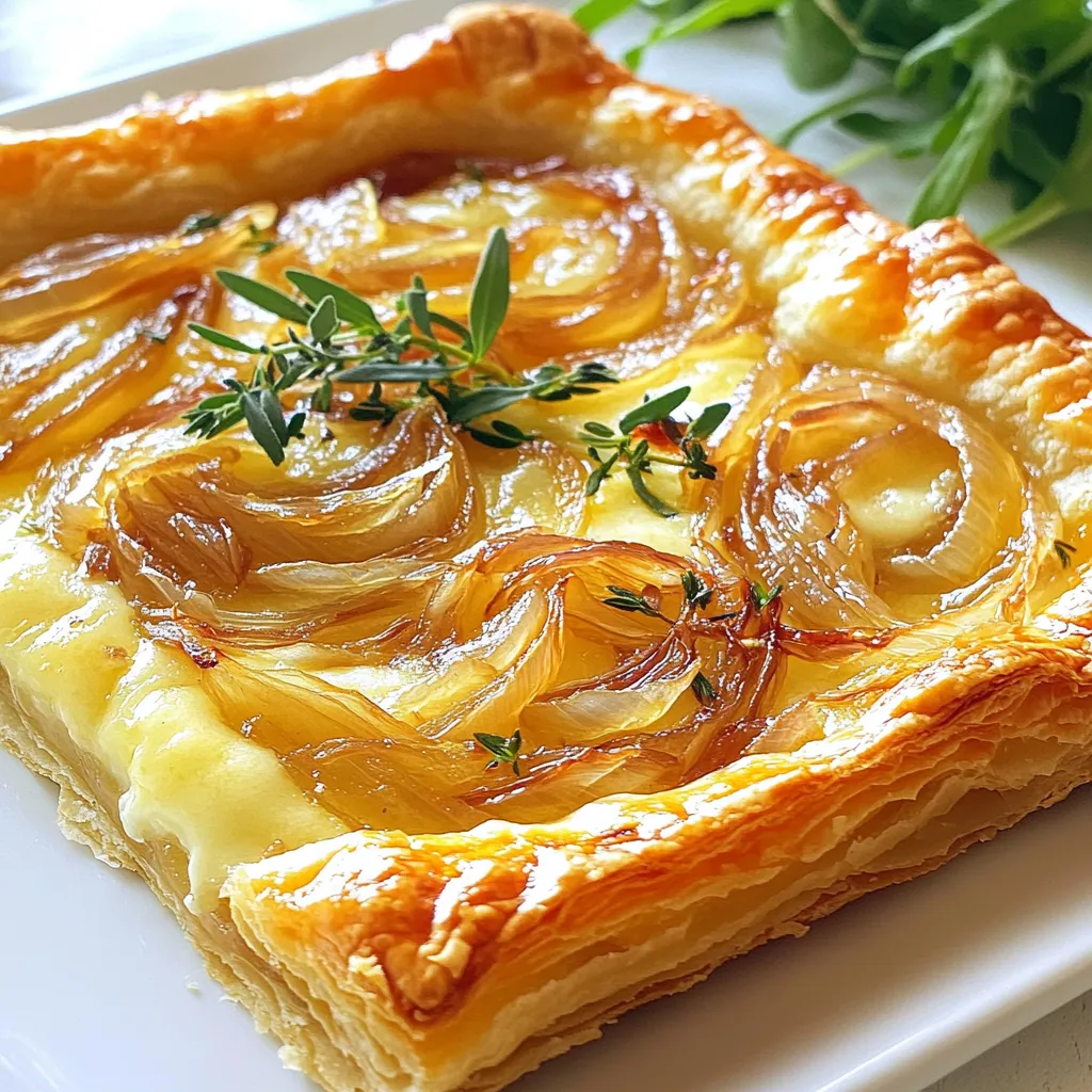 Savory Caramelized Onion and Gruyere Tart Rezept