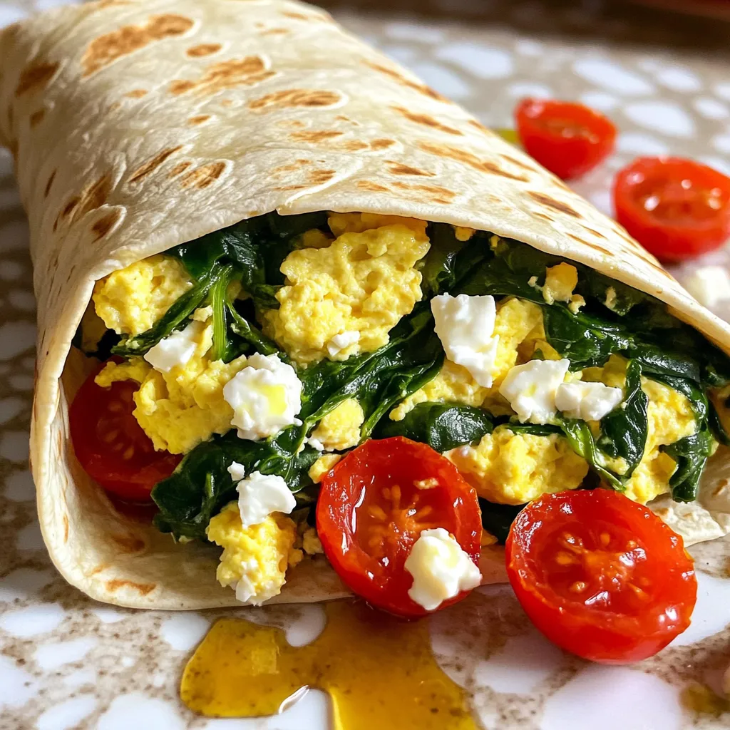 Eiklar Spinat Rührei Wrap Hochwertig Proteinreich