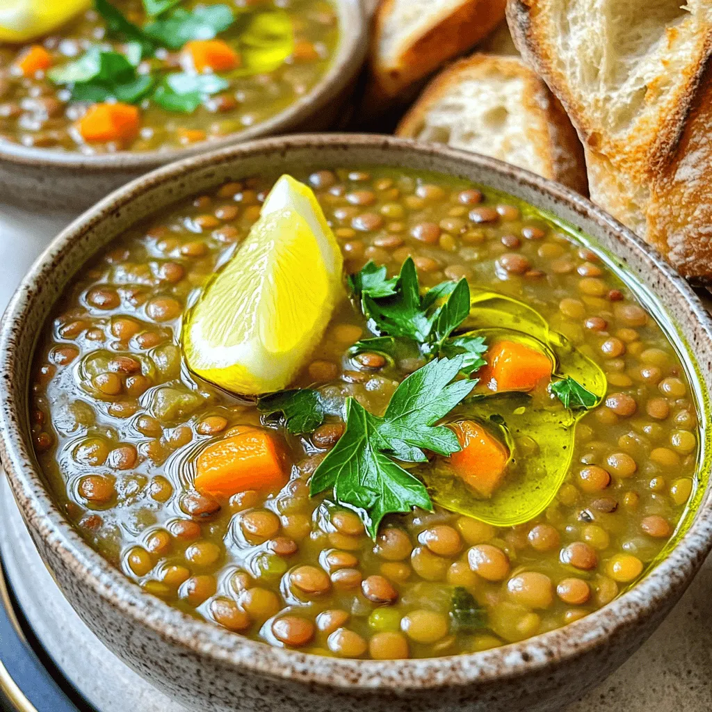 Iraqi Lentil Soup Nahrhaft und Einfache Zubereitung