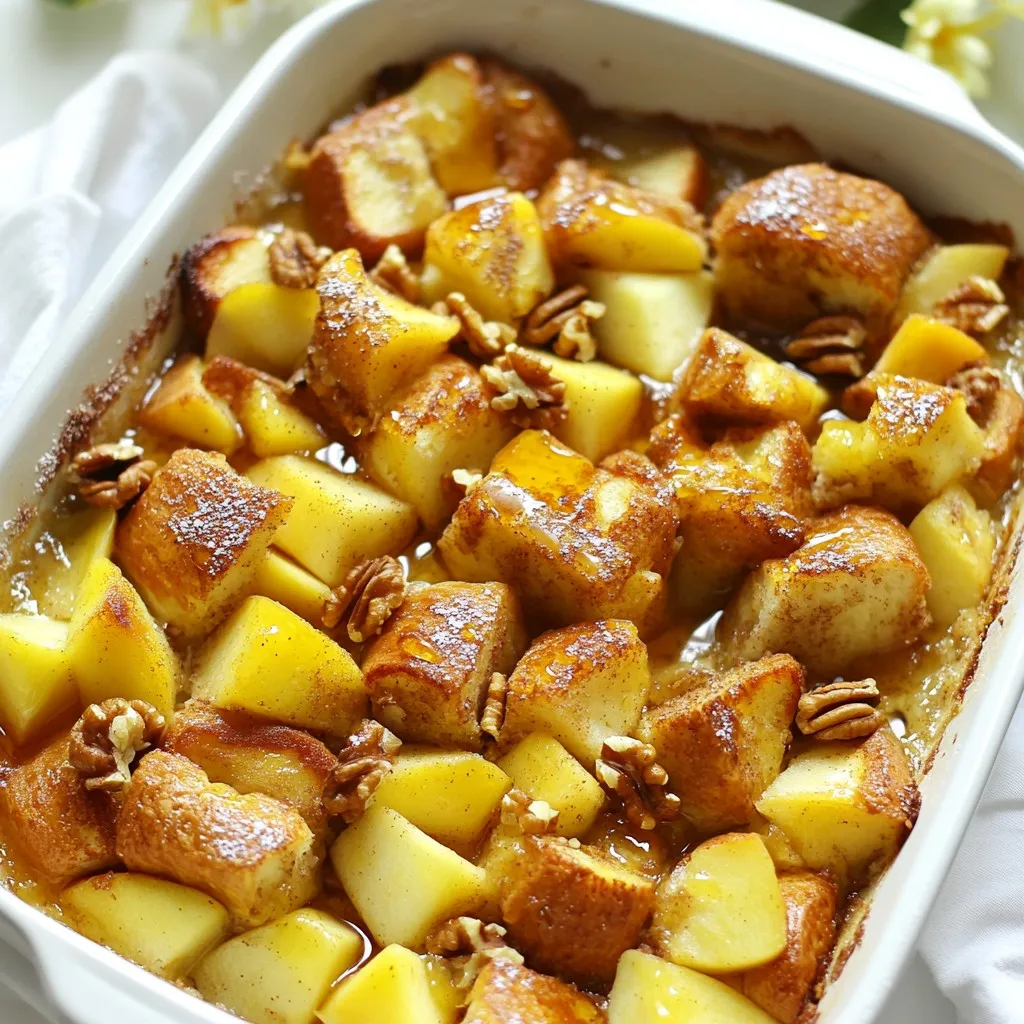 Apple Cinnamon French Toast Casserole Lecker und Einfach