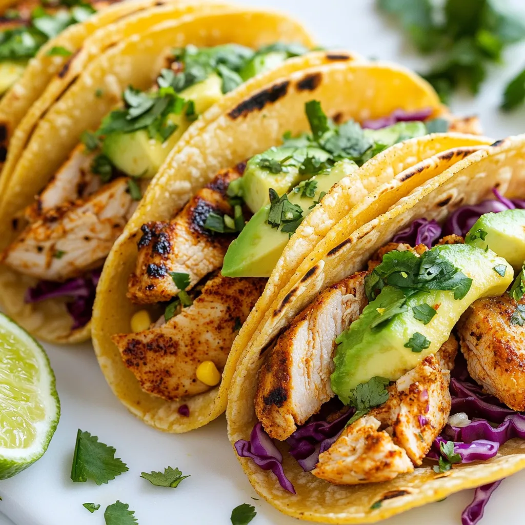 Chili Lime Chicken Tacos Einfache und leckere Speise