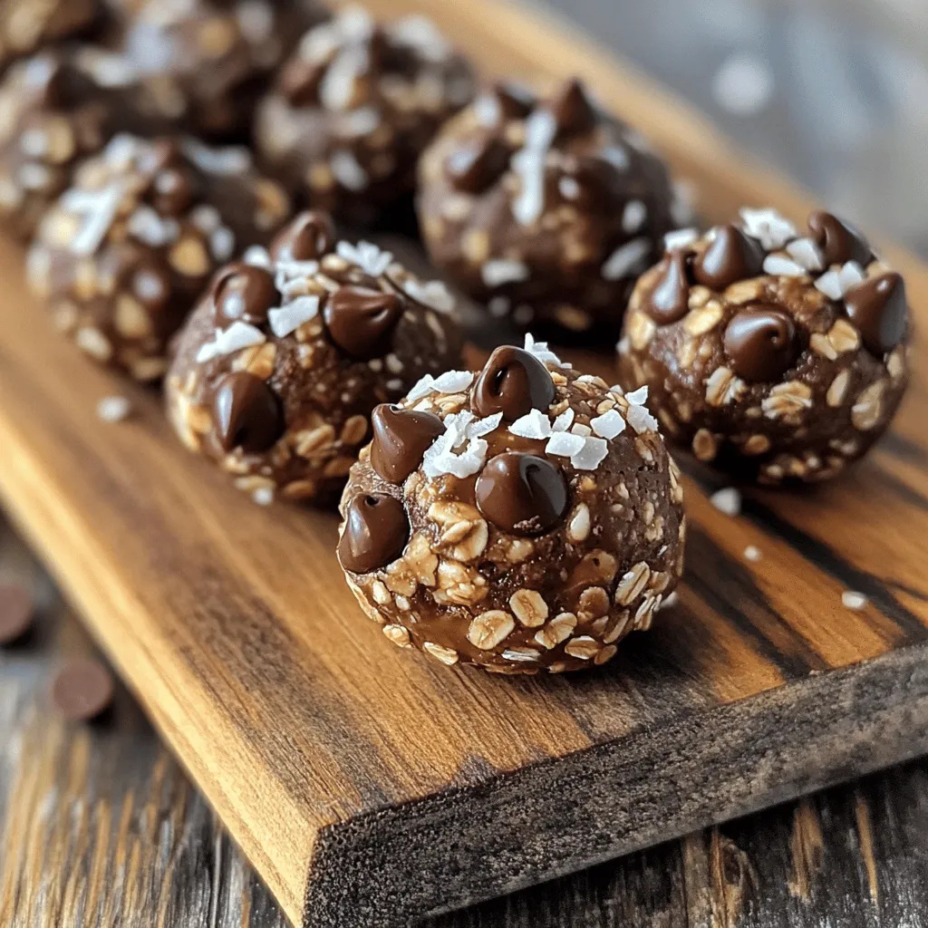 No-Bake Chocolate Peanut Butter Energy Bites Rezept