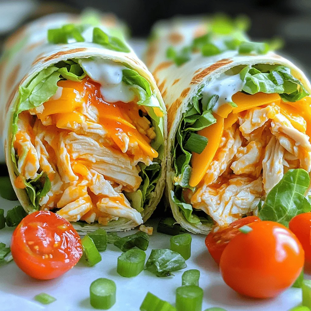 Buffalo Ranch Chicken Wraps: Einfache und köstliche Zubereitung