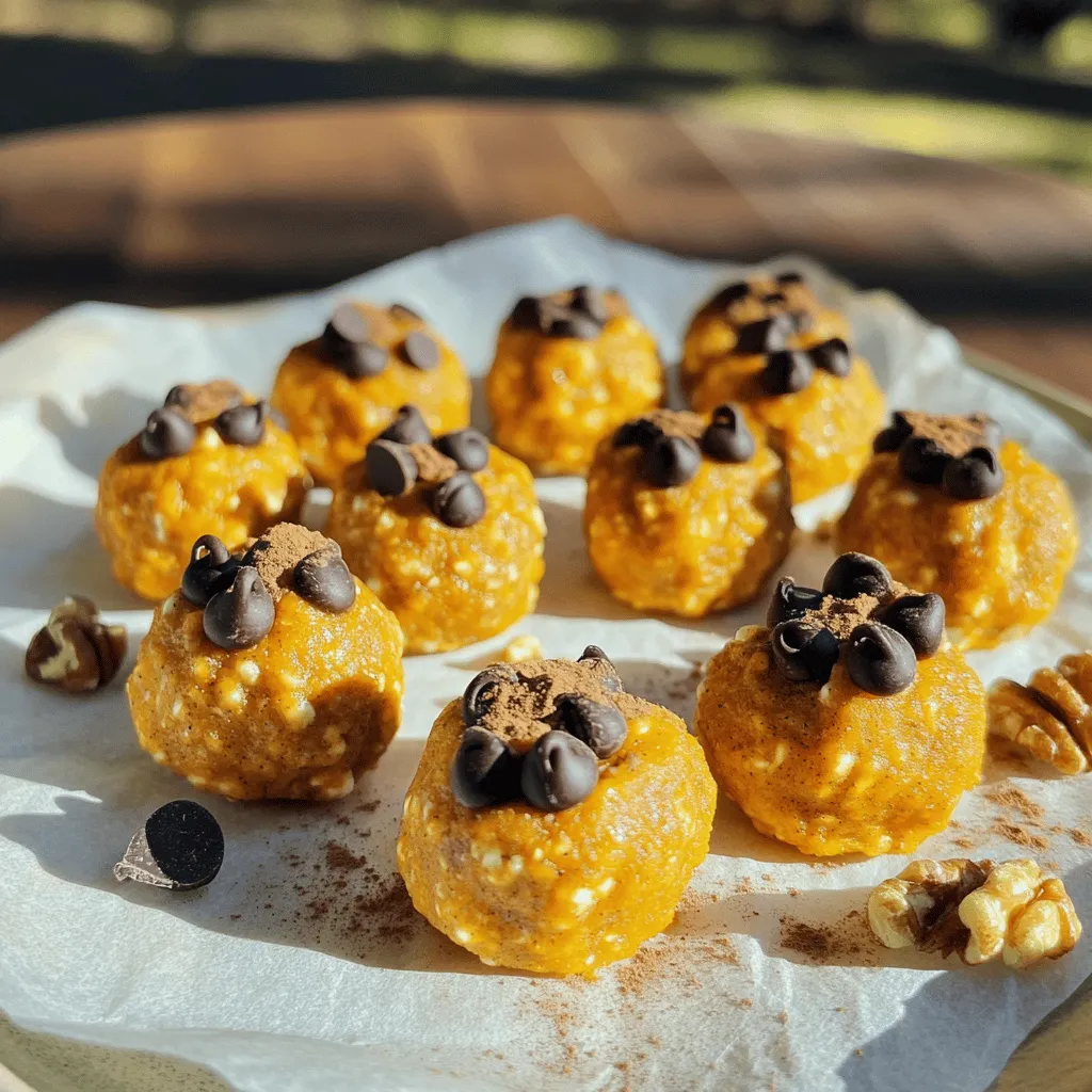 Kürbisgewürz-Energiebällchen Einfach und Köstlich