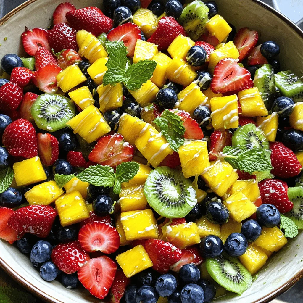 Honig-Limetten-Fruchtsalat Frisch und Lecker Genießen