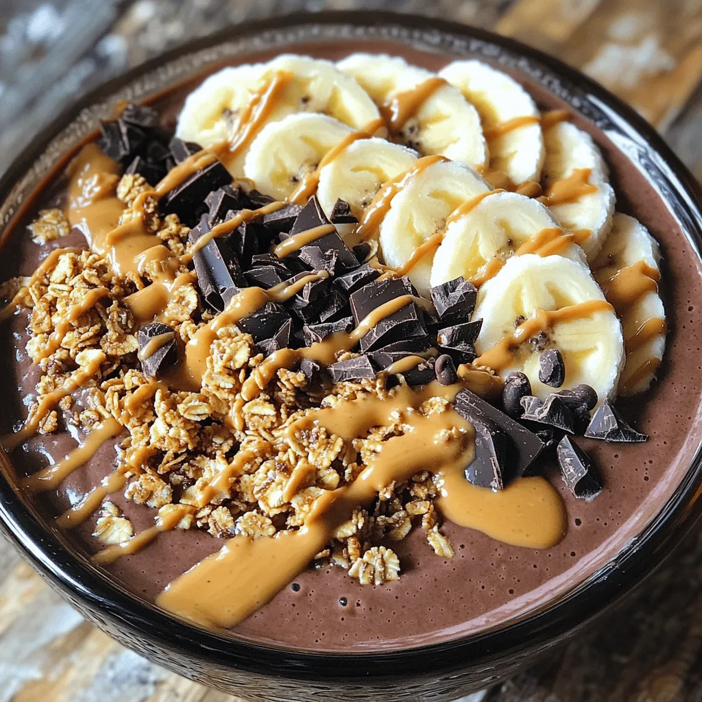 Protein Peanut Butter Cup Smoothie Bowl Einfach und Gesund