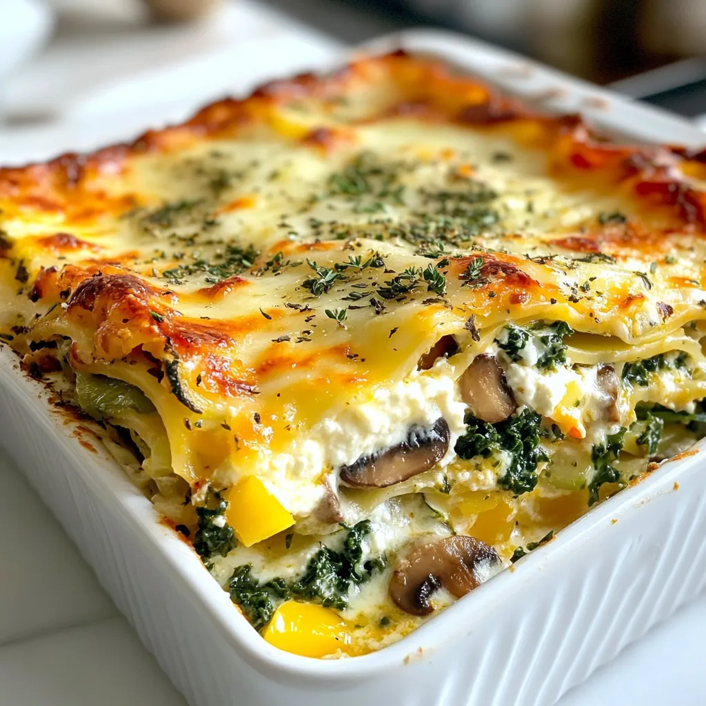 Loaded Veggie White Lasagna Einfach und Lecker Rezept
