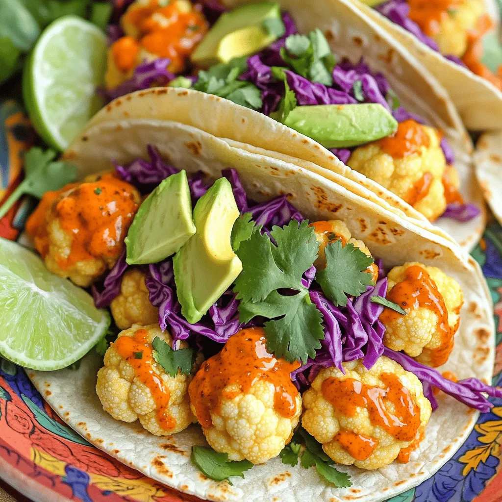 Air Fryer Buffalo Cauliflower Tacos Genussvoller Snack