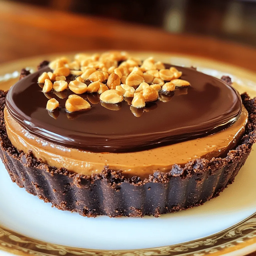 Vegan Chocolate Peanut Butter Pie Leckeres Dessert Rezept